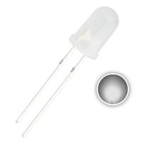 Kit 10x led difuso branco - 5mm