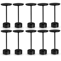 Kit 10x Luminária de Mesa Candeeiro Led Preto Sem Fio Tutto Home Recarregável Grande