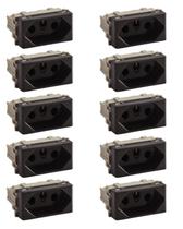 Kit 10x MD Tomada 20A 57215/038 Grafite/Preto Liz Tramontina