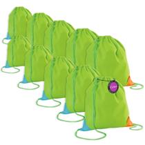 Kit 10x Mochila tipo Saco Gym Sack em TNT 30x35cm Messina TopGet