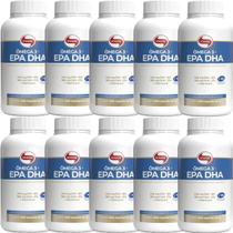 Kit 10X Ômega 3 EPA DHA - 240 Cápsulas 1g - Vitafor Kit 10X Ômega 3 EPA DHA - 240 Cápsulas 1g - Vitafor