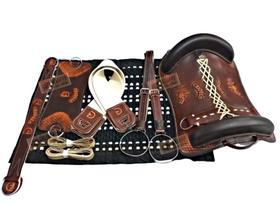 KIT 10x peças Montaria Sela Basto Arreio CAVALO CRIOULO