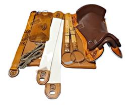 KIT 10x PEÇAS Montaria Sela bordada e MANTA GEL