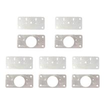 Kit 10x Placas Reparo Dobradiça Porta Armário MDF