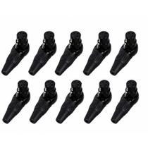 Kit 10x Plug XLR Fêmea TCD XLR3FP-B 3 Pinos em L Preto Kit 10x Plug XLR Fêmea TCD XLR3FP-B 3 Pinos em L Preto