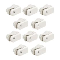 Kit 10x Pulsador Minuteria S3B72560 Branco Miluz Schneider
