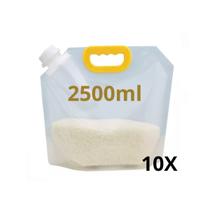 Kit 10x Saco Armazenar Cereais Grãos Líquido Farináceos 2,5l Kit 10x Saco Armazenar Cereais Grãos Líquido Farináceos 2,5l