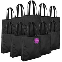 Kit 10x Sacolas em TNT Premium Metalizado Laminado Brilhante Sheen TopGet