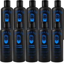 Kit 10x Shampoo Anticaspa Puro Fio 250ml - 3 em 1 para Cabelo, Barba e Bigode - Pronta Entrega