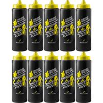 Kit 10X Squeeze Endurance - 800ml Preto/Amarelo - BodyAction Kit 10X Squeeze Endurance - 800ml Preto/Amarelo - BodyAction