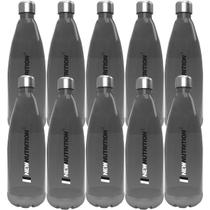 Kit 10X Squezze Plástica com Inox - 700ml Fumê - NewNutrition Kit 10X Squezze Plástica com Inox - 700ml Fumê - NewNutrition