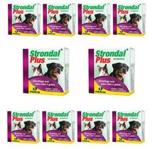 Kit 10X Strondal Plus 4 Comprimidos Indubras - Vermífugo