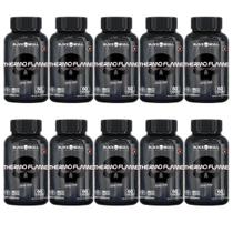 Kit 10X Thermo Flame Hardcore Termogênico - 60 Tablets - Black Skull