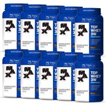 Kit 10X Top Whey 3W - 900g Chocolate - Max Titanium