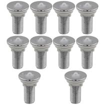 Kit 10x Válvulas Pia Ralo Para Lavátorio Cromada 7/8 ABS Preço Atacado
