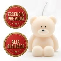 Kit 10x Vela de Ursinho Aromatica Premium sem Parafina Perfumada Presentes Lembrancinhas