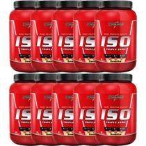 Kit 10X Whey Iso Triple Zero - 907g Baunilha - IntegralMédica