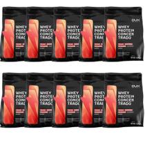 Kit 10X Whey Protein Concentrado - 1800g Refil Chocolate - Dux Nutrition