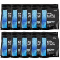 Kit 10X Whey Protein Isolado - 1800g Refil Chocolate - Dux Nutrition Kit 10X Whey Protein Isolado - 1800g Refil Chocolate - Dux Nutrition
