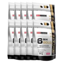 Kit 10X Whey Protein Isolado Six Gold 2Kg