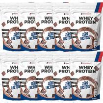 Kit 10X Whey Protein Zero Lactose - 900g Refil Chocolate - NewNutrition Kit 10X Whey Protein Zero Lactose - 900g Refil Chocolate - NewNutrition