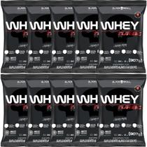 Kit 10X Whey Turbo - 907g Refil Chocolate - Black Skull