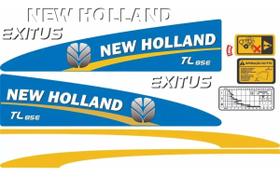 Kit 11 Adesivos Compatível New Holland TL85E Exitus