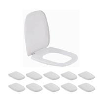 Kit 11 Assento Sanitario Like Branco Incepa - Celite Kit 11 Assento Sanitario Like Branco Incepa - Celite