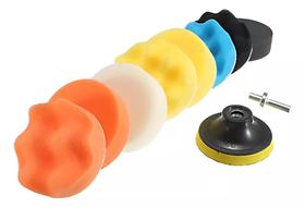 Kit 11 Boina Disco Esponja Polimento Limpeza Carro Madeira M