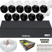 Kit 11 Câmeras Intelbras Multi Hd 1120b Dvr 16 Canais