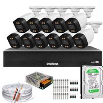 Kit 11 Câmeras Segurança Full Color Dvr Intelbras C/HD 500gb Kit 11 Câmeras Segurança Full Color Dvr Intelbras C/HD 500gb