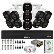 Kit 11 Câmeras Segurança Imagem Colorida a Noite 1080p Full Hd 2.8mm Dvr Intelbras 500gb Kit 11 Câmeras Segurança Imagem Colorida a Noite 1080p Full Hd 2.8mm Dvr Intelbras 500gb