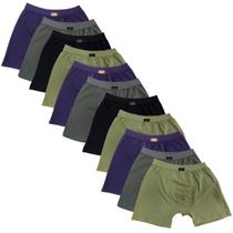 Kit 11 cuecas adulto boxer 100 % poliamida click 223 m ao xxg