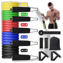 Kit 11 Elásticos Academia Treino Yoga Flexibilidade E Kit 11 Elásticos Academia Treino Yoga Flexibilidade E