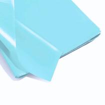 Kit 11 Folhas Papel de seda Azul Claro 48mm x 60mm Kit 11 Folhas Papel de seda Azul Claro 48mm x 60mm