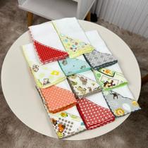 Kit 11 Fraldinha de Boca Bebê Babete Dupla Camada linha SUPREME - Mãe e Filho Enxovais Kit 11 Fraldinha de Boca Bebê Babete Dupla Camada linha SUPREME - Mãe e Filho Enxovais