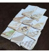 Kit 11 Fraldinhas de Boca Bebê Babete Pano de Boca - Mãe e Filho Enxovais Kit 11 Fraldinhas de Boca Bebê Babete Pano de Boca - Mãe e Filho Enxovais