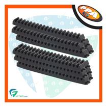 Kit 11 Gomo Cremalheira Preto Módulo 4 Residencial 50cm Ppa