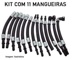 Kit 11 mangueiras para medidor pressao combustivel injetec ij2185/11 Kit 11 mangueiras para medidor pressao combustivel injetec ij2185/11