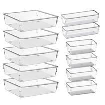 Kit 11 Organizador Multiuso Modular Gavetas Acrílico Quad GRANDE