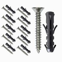 Kit 11 Parafuso Com Bucha 6mm Multiuso Phillips 42x32 Aço Para Fixação Em Tijolo Parede Concreto Kit 11 Parafuso Com Bucha 6mm Multiuso Phillips 42x32 Aço Para Fixação Em Tijolo Parede Concreto