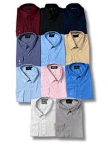 KIT 11 peças - Camisa Social Manga Longa Slim e Tipo Linho KIT 11 peças - Camisa Social Manga Longa Slim e Tipo Linho