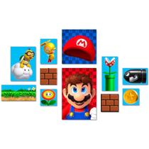 Kit 11 Placas Decorativas Mario