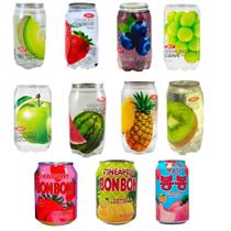 Kit 11 Refresco Sparkling Coreano e Bon Bon sabores diversos