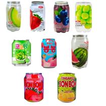 Kit 11 Refresco Sparkling Coreano e Bon Bon sabores diversos