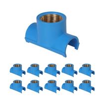 Kit 11 Tapa Furo Tee Soldavel Rosca Metal 1/2 X 25mm- Estrela