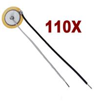 Kit 110x Uni Piezo pastilha cápsula Piezoelétrica 2cm 20mm 20MM 2Cm disco combo 110 pçs - RDS