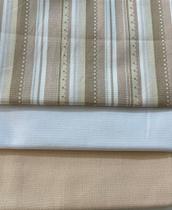 Kit 118 - 3 peças de tecido 100% algodão - medidas de 20 cm x 150 cm Kit 118 - 3 peças de tecido 100% algodão - medidas de 20 cm x 150 cm