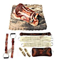 KIT 11x peças SELA Arreio Marreca CAVALO Laço Comprido KIT 11x peças SELA Arreio Marreca CAVALO Laço Comprido