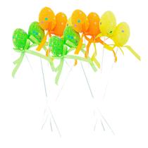 Kit 12/18 Mini Ovinhos de Isopor Coloridos no Palito